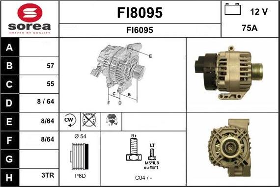 SNRA FI8095 - Alternateur cwaw.fr