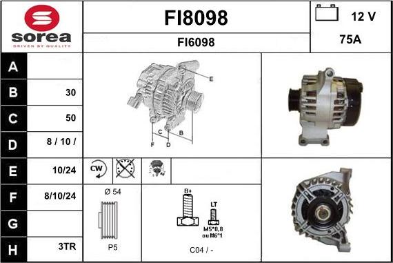 SNRA FI8098 - Alternateur cwaw.fr