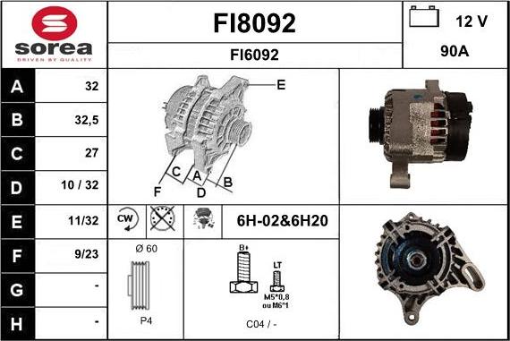 SNRA FI8092 - Alternateur cwaw.fr