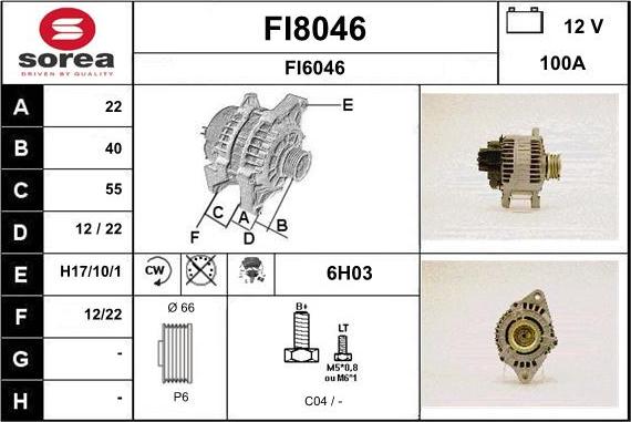 SNRA FI8046 - Alternateur cwaw.fr