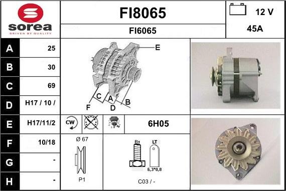 SNRA FI8065 - Alternateur cwaw.fr