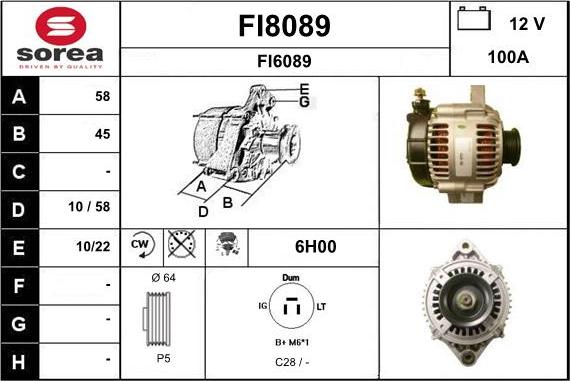 SNRA FI8089 - Alternateur cwaw.fr