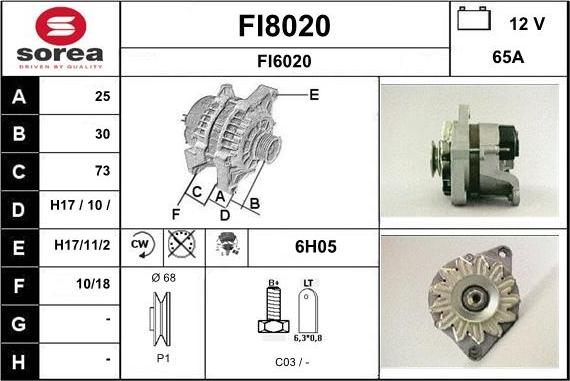 SNRA FI8020 - Alternateur cwaw.fr