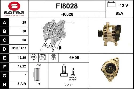 SNRA FI8028 - Alternateur cwaw.fr