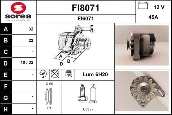 SNRA FI8071 - Alternateur cwaw.fr