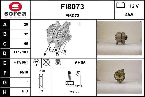 SNRA FI8073 - Alternateur cwaw.fr