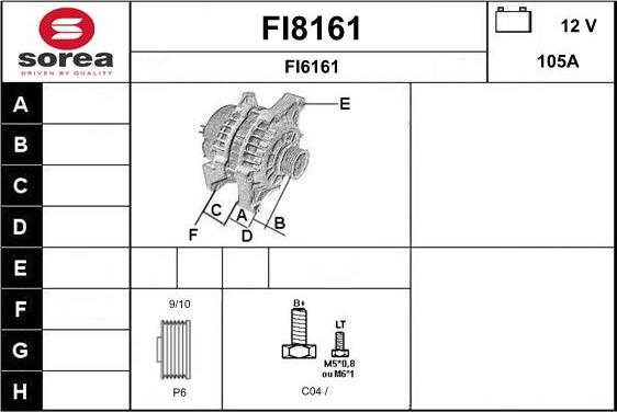 SNRA FI8161 - Alternateur cwaw.fr