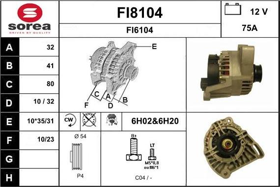 SNRA FI8104 - Alternateur cwaw.fr