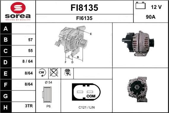 SNRA FI8135 - Alternateur cwaw.fr