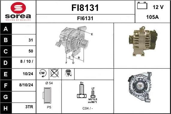 SNRA FI8131 - Alternateur cwaw.fr