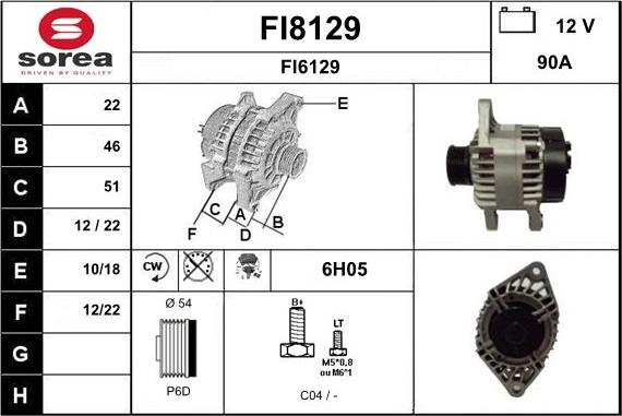 SNRA FI8129 - Alternateur cwaw.fr