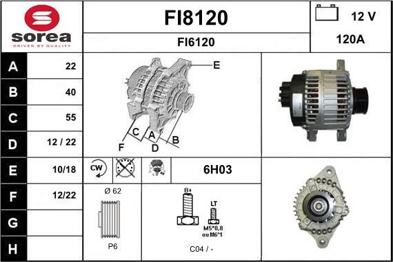 SNRA FI8120 - Alternateur cwaw.fr