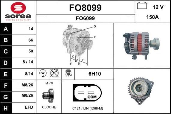 SNRA FO8099 - Alternateur cwaw.fr