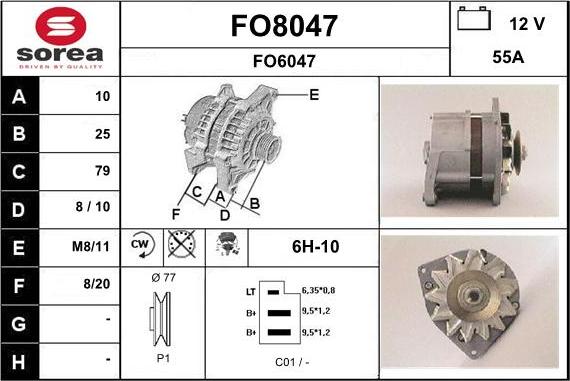 SNRA FO8047 - Alternateur cwaw.fr