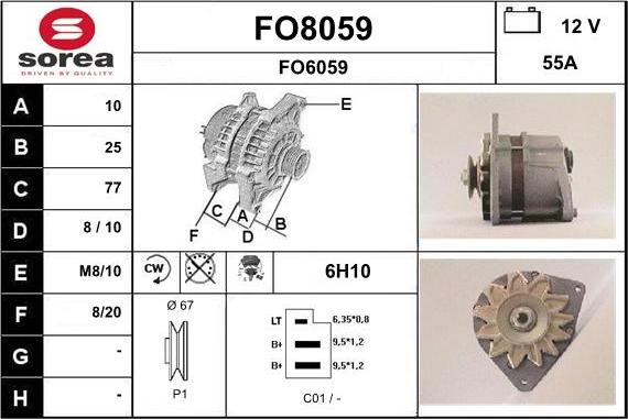 SNRA FO8059 - Alternateur cwaw.fr