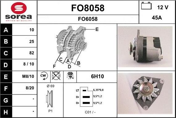 SNRA FO8058 - Alternateur cwaw.fr