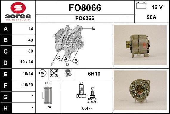 SNRA FO8066 - Alternateur cwaw.fr