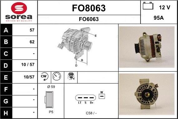 SNRA FO8063 - Alternateur cwaw.fr