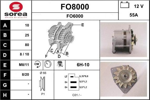 SNRA FO8000 - Alternateur cwaw.fr