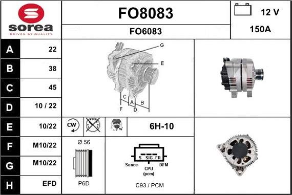 SNRA FO8083 - Alternateur cwaw.fr