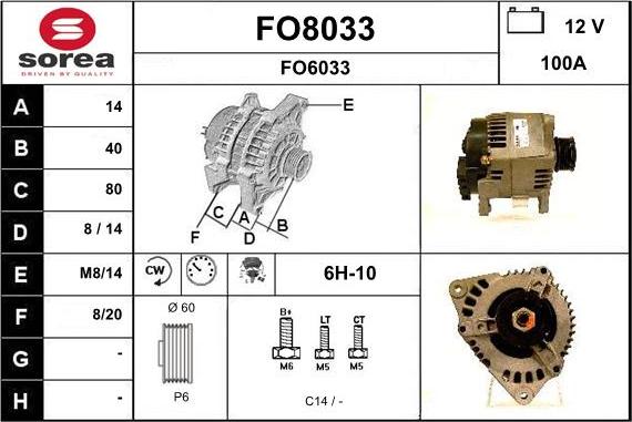 SNRA FO8033 - Alternateur cwaw.fr