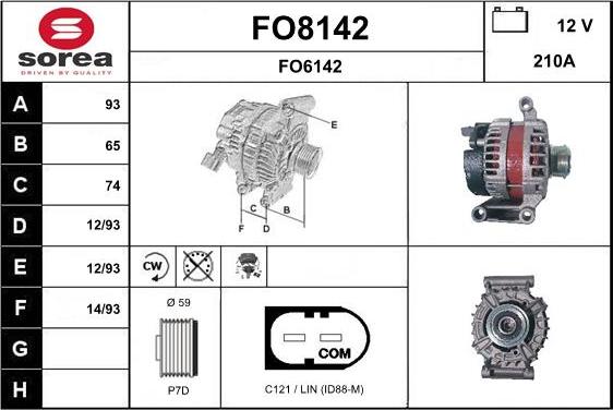 SNRA FO8142 - Alternateur cwaw.fr