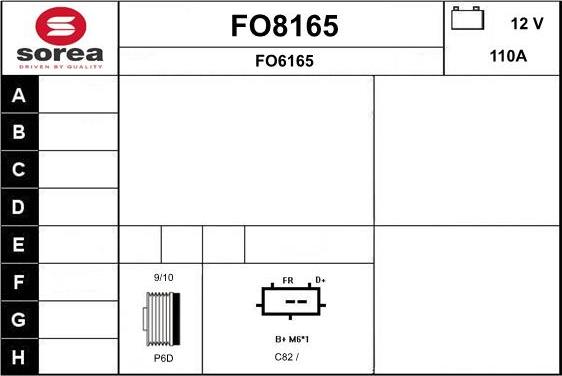 SNRA FO8165 - Alternateur cwaw.fr