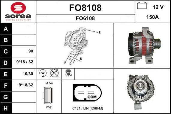 SNRA FO8108 - Alternateur cwaw.fr