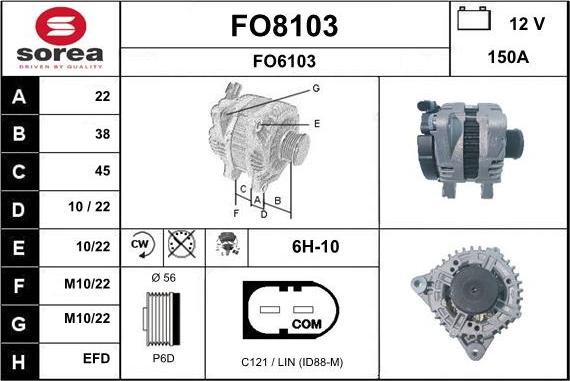 SNRA FO8103 - Alternateur cwaw.fr