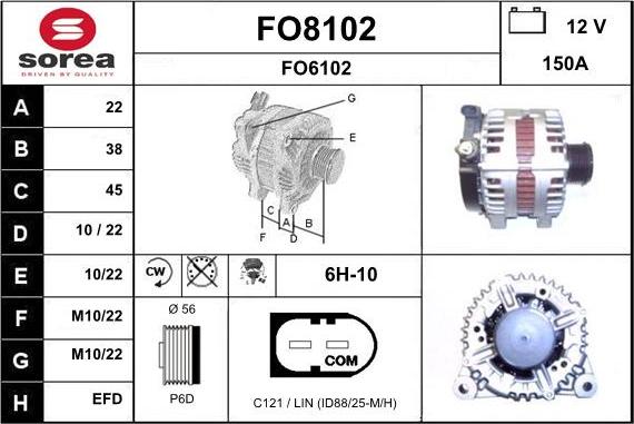 SNRA FO8102 - Alternateur cwaw.fr