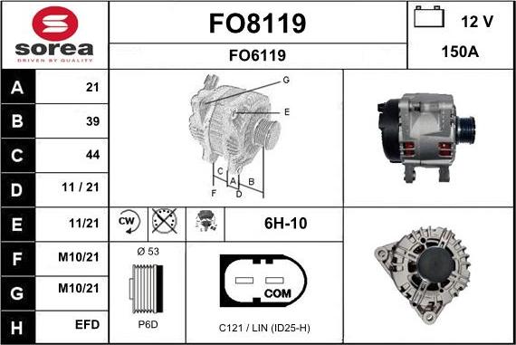 SNRA FO8119 - Alternateur cwaw.fr