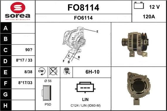 SNRA FO8114 - Alternateur cwaw.fr