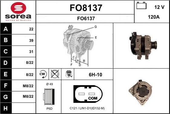 SNRA FO8137 - Alternateur cwaw.fr