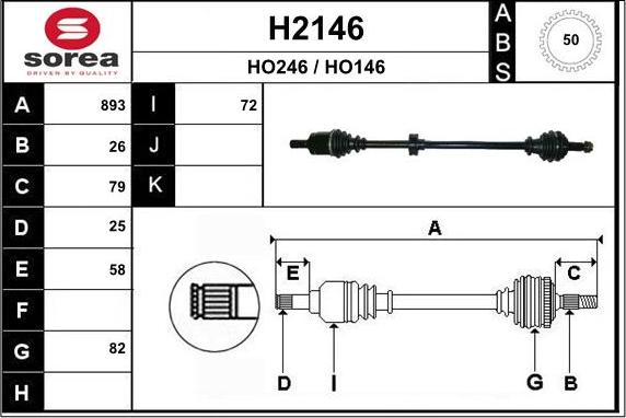 SNRA H2146 - Arbre de transmission cwaw.fr