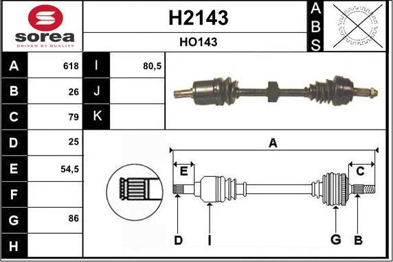 SNRA H2143 - Arbre de transmission cwaw.fr