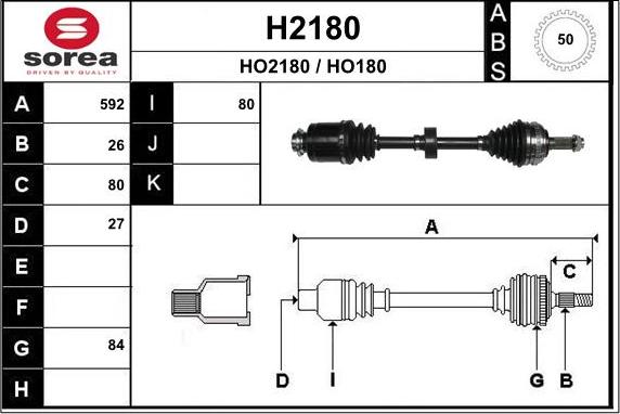 SNRA H2180 - Arbre de transmission cwaw.fr