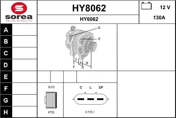 SNRA HY8062 - Alternateur cwaw.fr