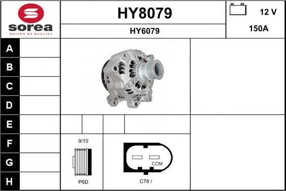 SNRA HY8079 - Alternateur cwaw.fr