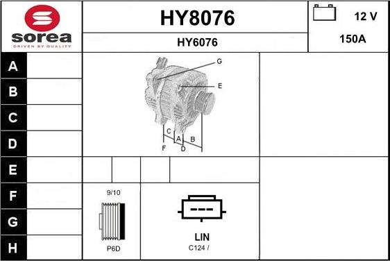 SNRA HY8076 - Alternateur cwaw.fr