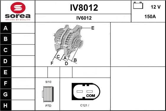 SNRA IV8012 - Alternateur cwaw.fr