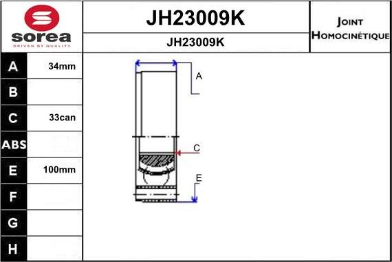 SNRA JH23009K - Jeu de joints, arbre de transmission cwaw.fr