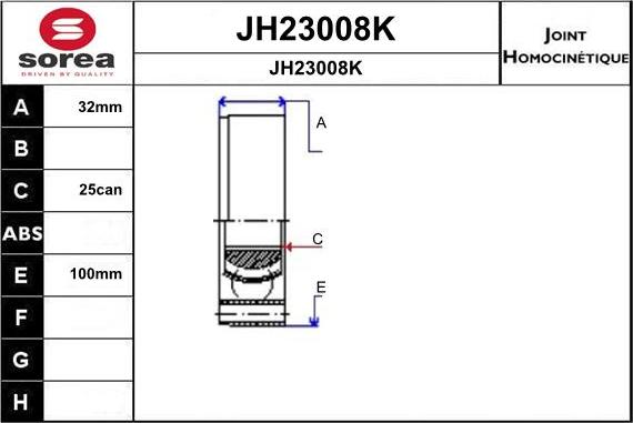 SNRA JH23008K - Jeu de joints, arbre de transmission cwaw.fr