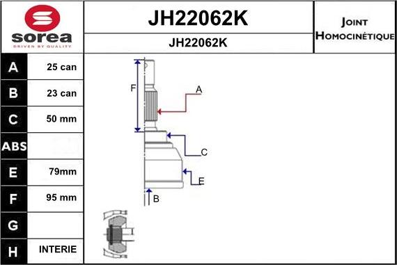 SNRA JH22062K - Jeu de joints, arbre de transmission cwaw.fr