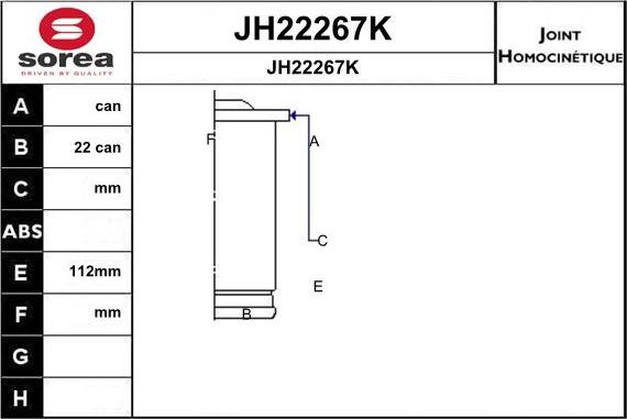 SNRA JH22267K - Jeu de joints, arbre de transmission cwaw.fr