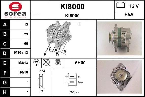 SNRA KI8000 - Alternateur cwaw.fr