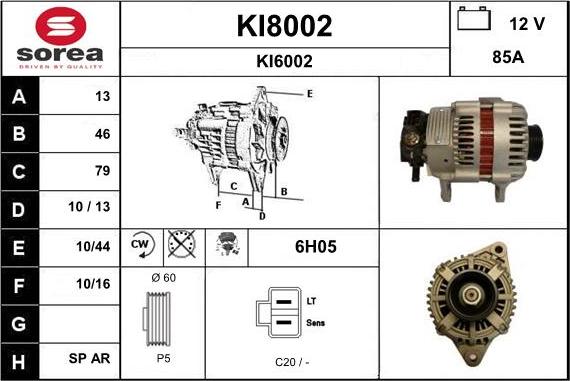 SNRA KI8002 - Alternateur cwaw.fr