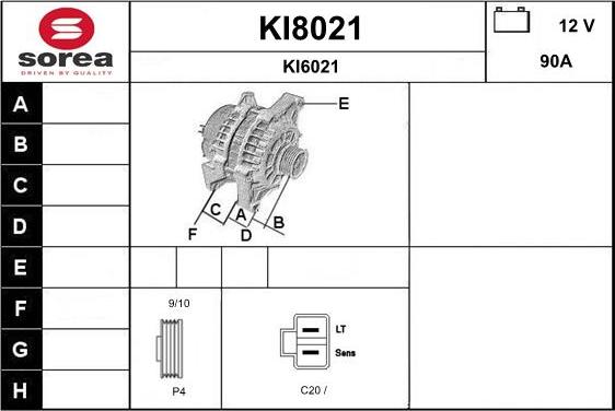 SNRA KI8021 - Alternateur cwaw.fr