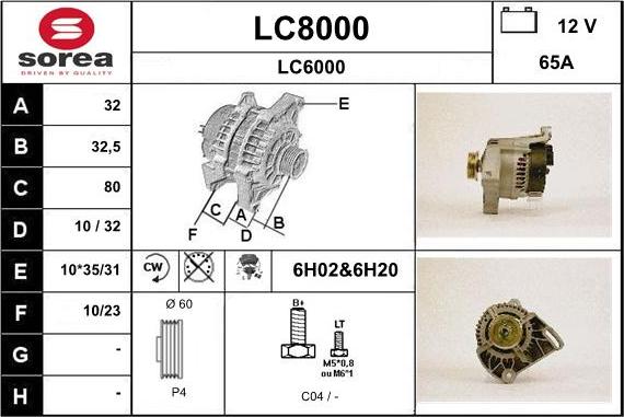 SNRA LC8000 - Alternateur cwaw.fr