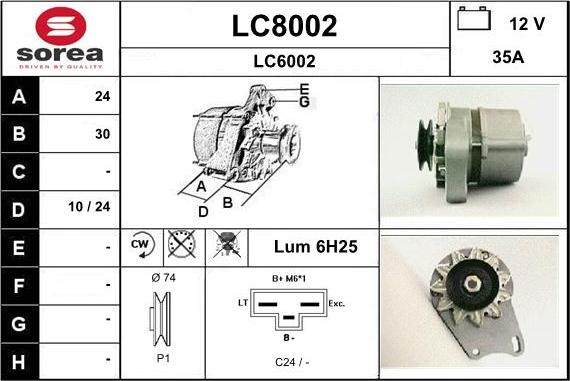 SNRA LC8002 - Alternateur cwaw.fr