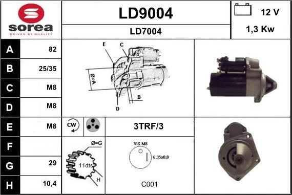 SNRA LD9004 - Démarreur cwaw.fr